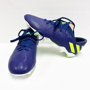 NEW Adidas Messi Nemeziz 19.3 Kids Youth FG Soccer Blue Cleats Shoes Size 4.5